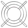 RS PRO Steel Finger Guard for 120 mm Fans, 104.8 mm Hole Spacing, 109 mm Width, 5.5 mm Depth 737-3998