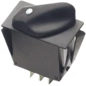 Otto IP68 Sealed Lighted Rotary Switch, 16A 110Vac, 20A 12/28Vdc, Panel Cut-Out 1.475x0.875 inch R2AB1322C12N