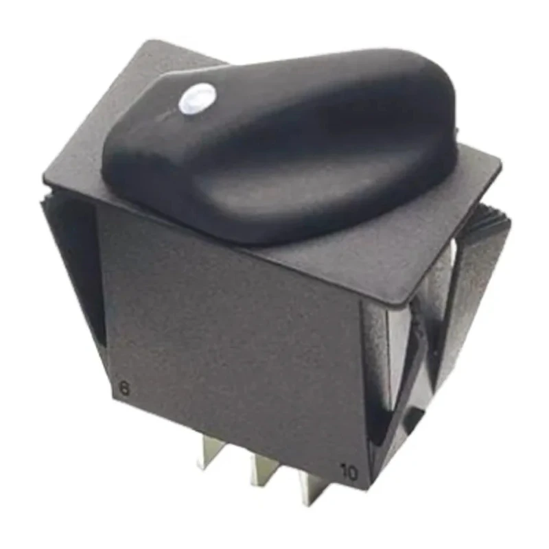 Otto IP68 Sealed Lighted Rotary Switch, 16A 110Vac, 20A 12/28Vdc, Panel Cut-Out 1.475x0.875 inch R2AB1322C12N