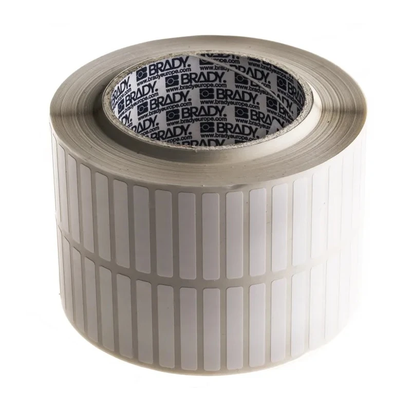 Brady White Print Label Roll, 38.1 mm Width, 10000 Per Pack Qty THT-4-423-10