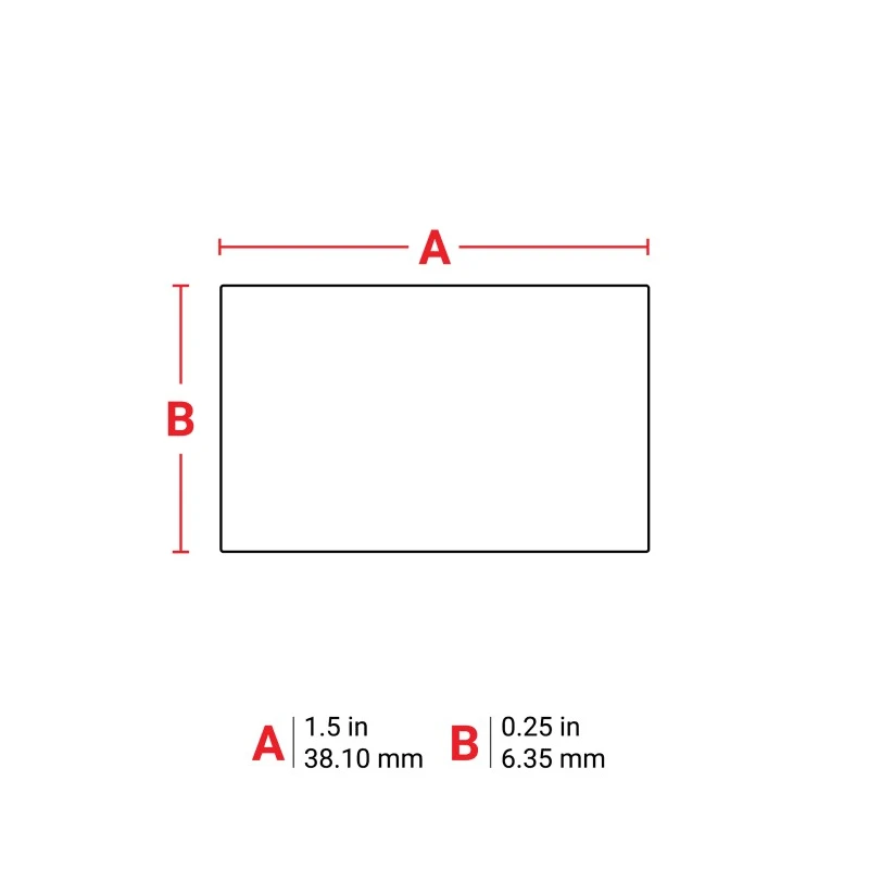 Brady White Print Label Roll, 38.1 mm Width, 10000 Per Pack Qty THT-4-423-10