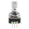 Bourns Mechanical Rotary Encoder 24 ppr Pulse Incremental with 6 mm Knurl Shaft, 15 mm Shaft Length PEC11R-4215K-S0024