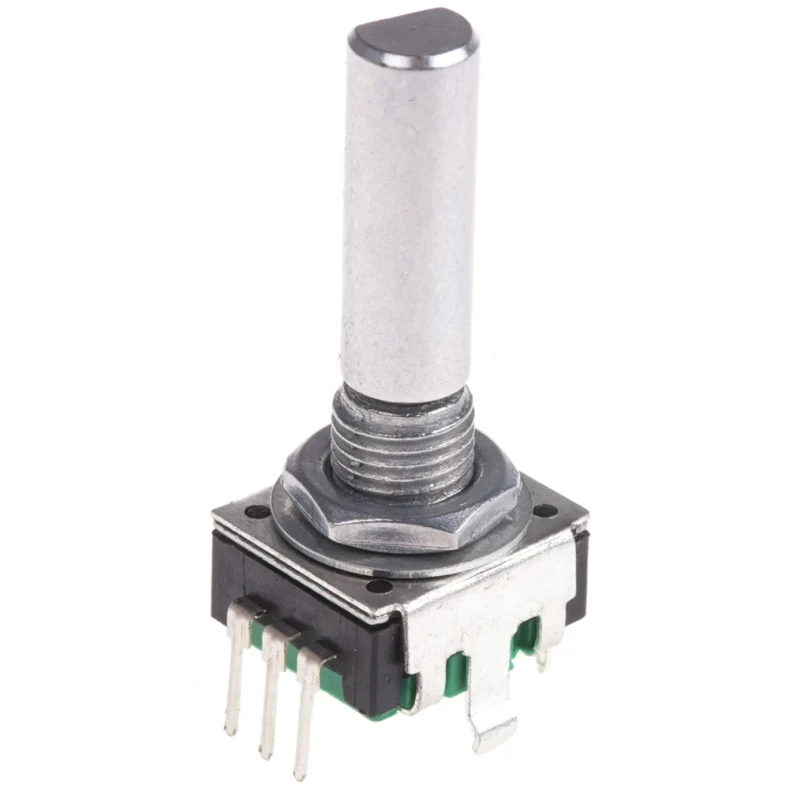 Bourns 24 Pulses Per Revolution Pulse Incremental Mechanical Rotary Encoder with 6 mm Flat Shaft, Through PEC11R-4225F-S0024