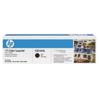 Hewlett Packard Black Toner Cartridge Compatible with CM1312MFP, CP1215, CP1515n, CP1518ni Printers CB540A