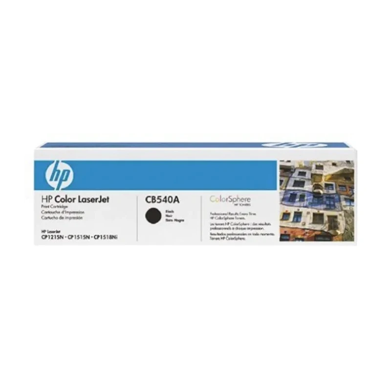 Hewlett Packard Black Toner Cartridge Compatible with CM1312MFP, CP1215, CP1515n, CP1518ni Printers CB540A