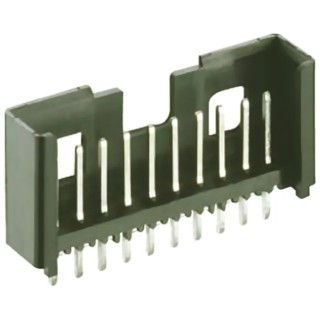 Lumberg Minimodul Series Straight Through Hole PCB Header, 20 Contacts, 2.5 mm Pitch, 1 Row, Shrouded 2,5 MSF/O 20