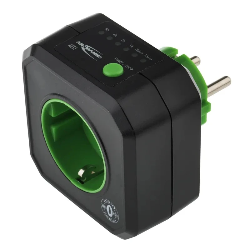 Ansmann AES1 Digital Plug In Timer 230V Digital Display Energy Saving Indoor Use AES1