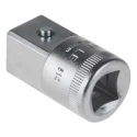 STAHLWILLE 3/4 in Square Drive Adapter Socket 44mm Overall Length Steel Polished Finish 13030005