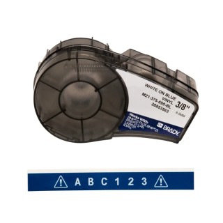 Brady White on White Blue Label Printer Tape 9.53 mm Width, 6.4 m Length M21-375-595-BL