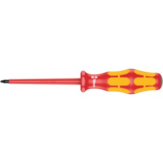 Wera Insulated Screwdriver, T7 Tip, 80 mm Blade, Bi-Material Handle, VDE/1000V Approved, 161 mm Overall Length 05006183001