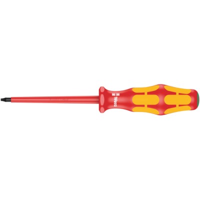 Wera Insulated Screwdriver, T7 Tip, 80 mm Blade, Bi-Material Handle, VDE/1000V Approved, 161 mm Overall Length 05006183001