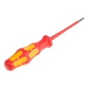 Wera Insulated Screwdriver, T7 Tip, 80 mm Blade, Bi-Material Handle, VDE/1000V Approved, 161 mm Overall Length 05006183001