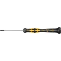 Wera Precision Screwdriver, PZ0 Tip, 60 mm Blade, Bi-Material Handle, ESD Safe, 157 mm Overall 05030115001