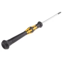 Wera Precision Screwdriver, PZ0 Tip, 60 mm Blade, Bi-Material Handle, ESD Safe, 157 mm Overall 05030115001
