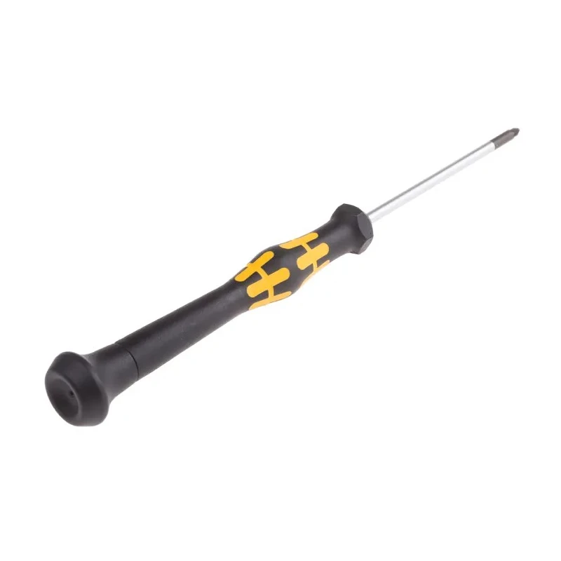Wera Precision Screwdriver, PZ0 Tip, 60 mm Blade, Bi-Material Handle, ESD Safe, 157 mm Overall 05030115001