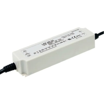 MEAN WELL IP67 Waterproof 1 Output Constant Voltage LED Driver, 30V, 40.2W, 1.34A 