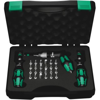 Wera Torque Screwdriver Set Hexagon, Hex-Plus, Torx, Torx Plus, 0.3 to 6 Nm, 1/4 in Drive 05074739001