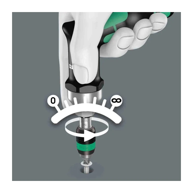 Wera Torque Screwdriver Set Hexagon, Hex-Plus, Torx, Torx Plus, 0.3 to 6 Nm, 1/4 in Drive 05074739001