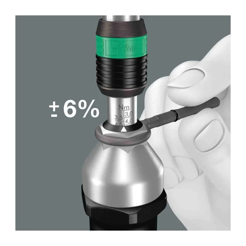 Wera Torque Screwdriver Set Hexagon, Hex-Plus, Torx, Torx Plus, 0.3 to 6 Nm, 1/4 in Drive 05074739001
