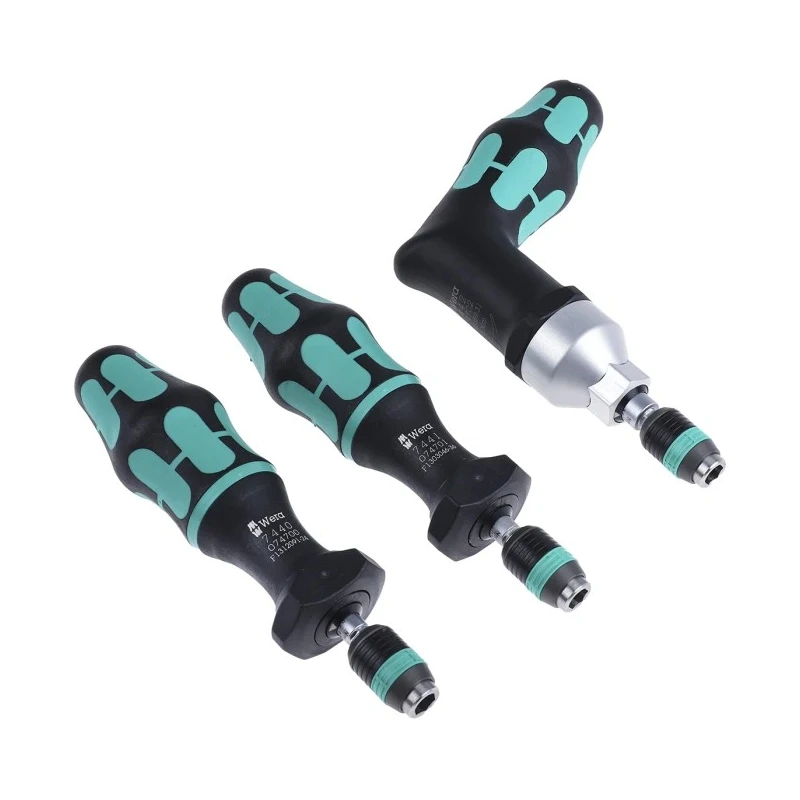 Wera Torque Screwdriver Set Hexagon, Hex-Plus, Torx, Torx Plus, 0.3 to 6 Nm, 1/4 in Drive 05074739001