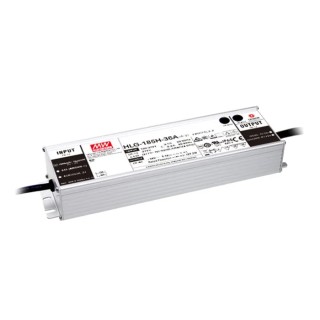 MEAN WELL IP65 Enclosed 1 Output LED Driver 24V 187.2W 7.8A Potentiometer Dimmable 
