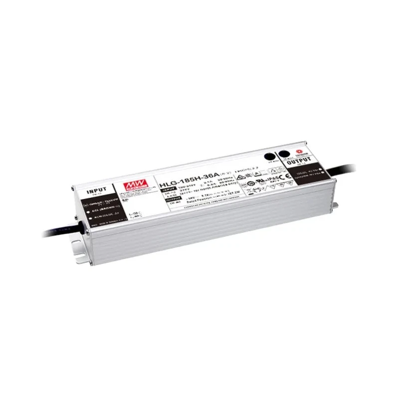 MEAN WELL IP65 Enclosed 1 Output LED Driver 24V 187.2W 7.8A Potentiometer Dimmable 