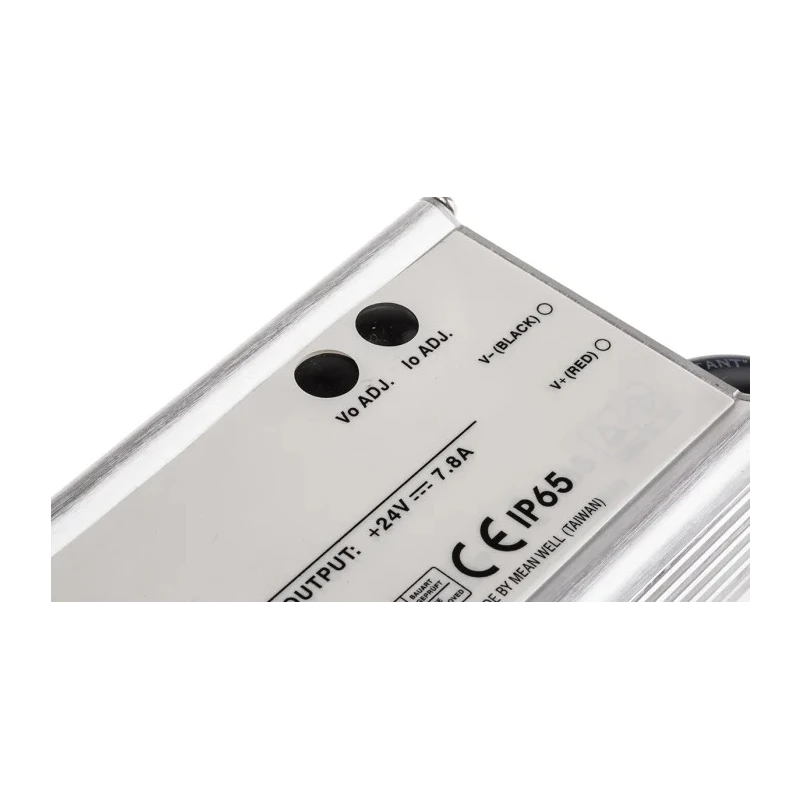 MEAN WELL IP65 Enclosed 1 Output LED Driver 24V 187.2W 7.8A Potentiometer Dimmable 