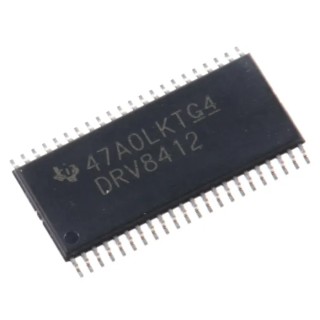 Texas Instruments Brushed DC Motor Driver IC Dual Configuration 52 V 6 A 44-Pin HTSSOP DRV8412DDW