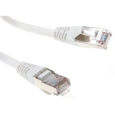 RS PRO Cat5e Ethernet Cable, 2 m, White RJ45 Male to RJ45 Male, F/UTP PVC 738-8467