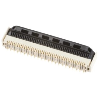 Hirose 0.5 mm Pitch 50 Way Straight Female FPC Connector with ZIF Vertical Contact FH40