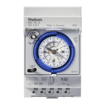 Theben Analogue DIN Rail Time Switch 230V ac SUL 181 d