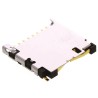 Hirose MicroSD Memory Card Connector 8 Contacts Female Right Angle Surface Mount Push-Push Solder DM3D-SF