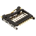 Hirose MicroSD Memory Card Connector 8 Contacts Female Right Angle Surface Mount Push-Push Solder DM3D-SF