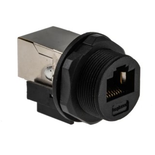 Amphenol Socapex RJ45 Connector Female Panel Mount Shielded Straight 1 Port 5 Way RJ45F7RJ