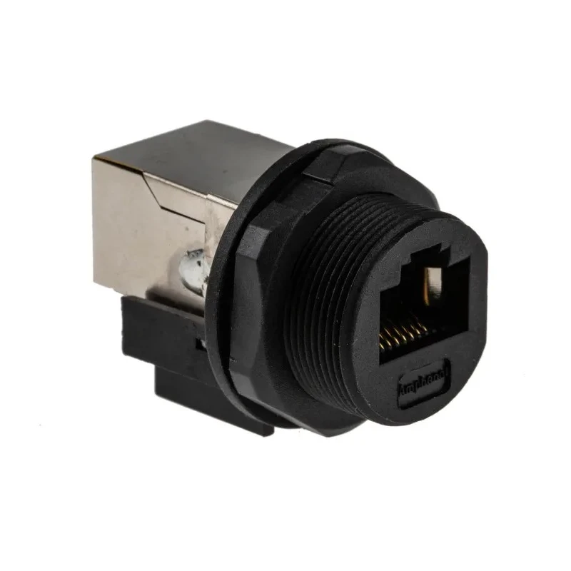 Amphenol Socapex RJ45 Connector Female Panel Mount Shielded Straight 1 Port 5 Way RJ45F7RJ