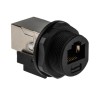 Amphenol Socapex RJ45 Connector Female Panel Mount Shielded Straight 1 Port 5 Way RJ45F7RJ