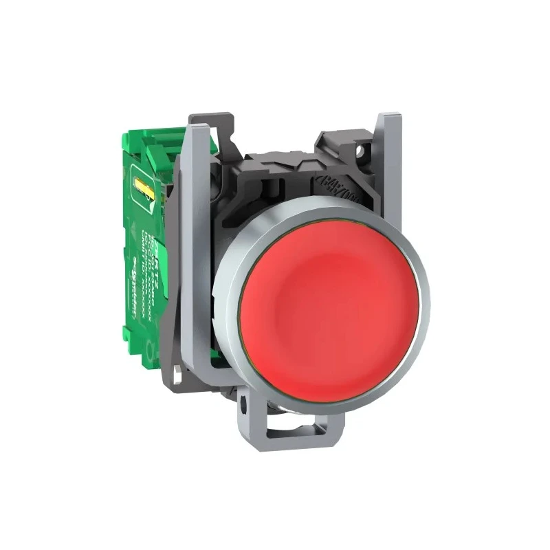 Schneider Electric Harmony XB4 Series Push Button Switch, Panel Mount, 22 mm Cutout, Red LED ZB4RTA4