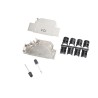 Amphenol Communications Solutions 8655MHR Series Die Cast Zinc Angled D-Sub Backshell 37 Way Strain Relief 8655MHRA3701KLF