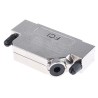 Amphenol Communications Solutions 37 Way Die Cast Zinc Angled D-Sub Backshell with Strain Relief 8655MHRA3702KLF