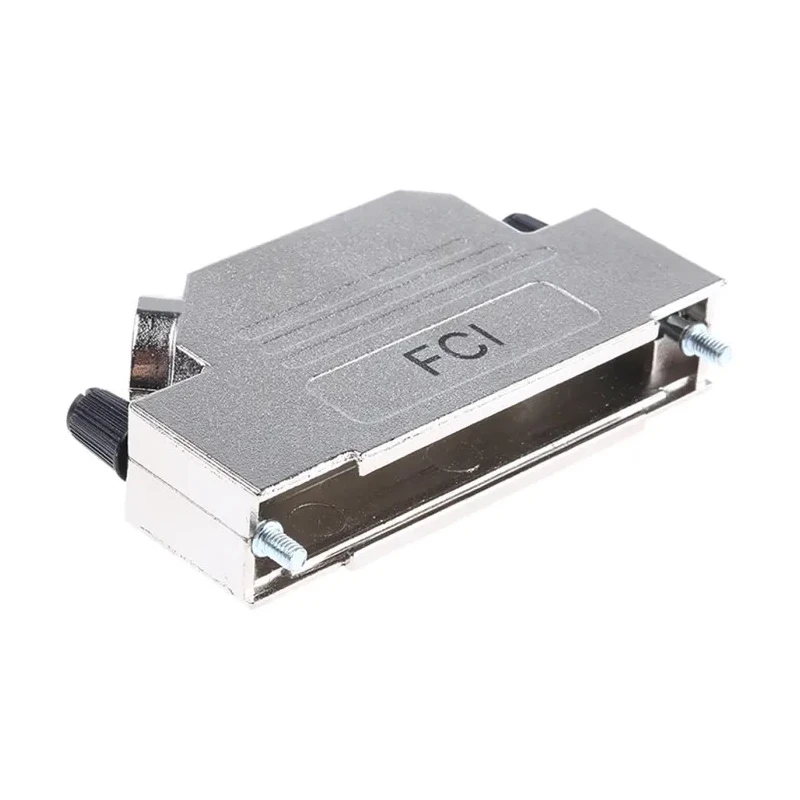 Amphenol Communications Solutions 37 Way Die Cast Zinc Angled D-Sub Backshell with Strain Relief 8655MHRA3702KLF