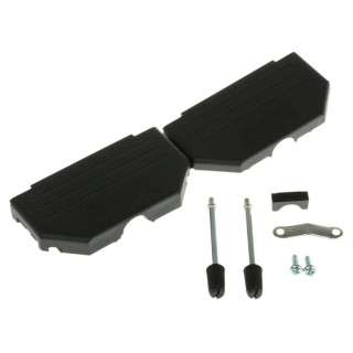 Amphenol Communications Solutions BLF Series Nylon Straight D-Sub Backshell 37 Way Strain Relief 86303645BLF
