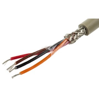 Alpha Wire Pro-Tekt Series Data Cable 4 Cores 0.14 mm² 50 m Grey Sheath Polyvinyl Chloride B952043 GE321