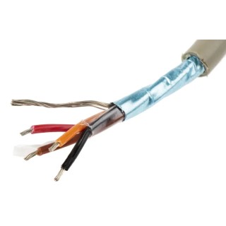 Alpha Wire Pro-Tekt Series Data Cable 4 Cores 0.56mm² 50m Grey Sheath Polyvinyl Chloride B955042 GE321