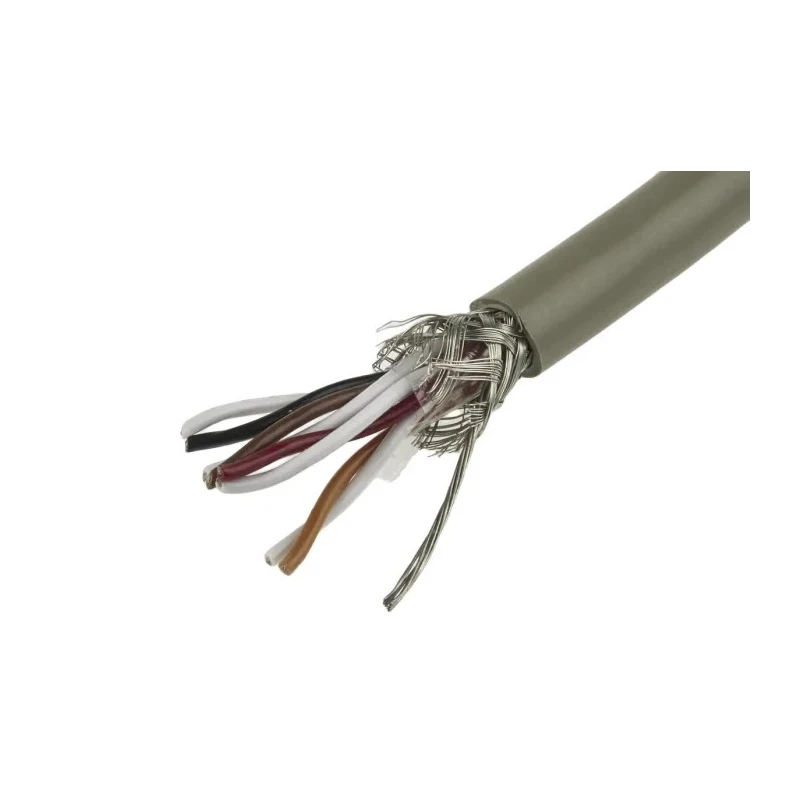 Alpha Wire Pro-Tekt Series Data Cable 4 Pairs 8 Cores 0.14 mm² 50 m Grey Sheath Polyvinyl Chloride B962043 GE321