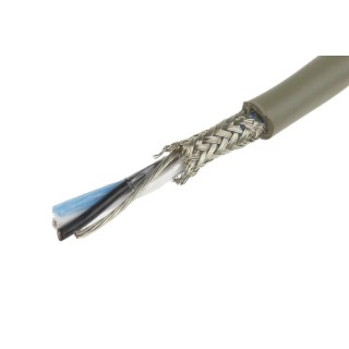 Alpha Wire Pro-Tekt Series Data Cable 1 Pairs 2 Cores 0.35 mm² 50 m Grey Sheath Polyvinyl Chloride B964013 GE321