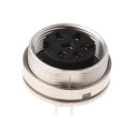 Lumberg 6 Pole Straight M16 DIN Socket Panel Mount Female Threaded Connector 5A 250V AC KGR 60