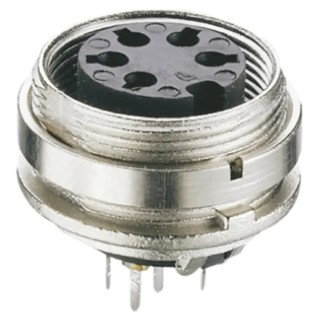 Lumberg 7 Pole Straight M16 DIN Socket Panel Mount Female Threaded, 5A, 60V ac, IP40 KGR 71
