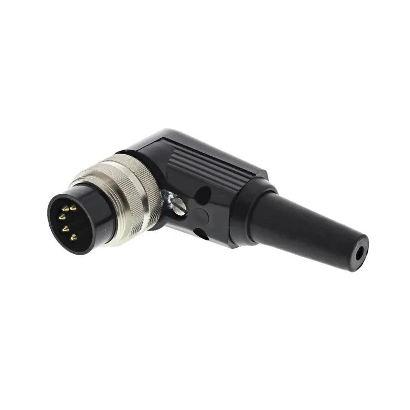 Lumberg WSV 5 Pole Right Angle M16 DIN Plug 5A 250V AC IP40 Threaded Cable Male WSV 50