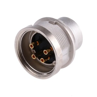 Lumberg 4 Pole Straight M16 DIN Plug, Threaded Panel Mount, 5A, 250V ac, IP40 SFV 40