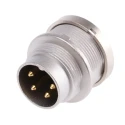 Lumberg 4 Pole Straight M16 DIN Plug, Threaded Panel Mount, 5A, 250V ac, IP40 SFV 40